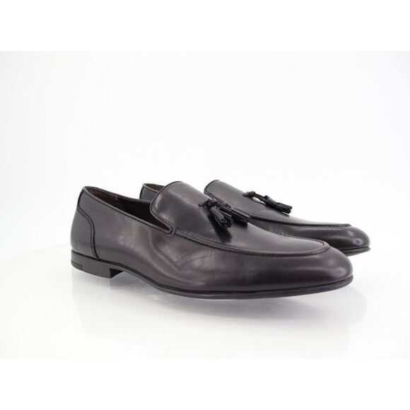 Vittorio Russo Harry Tassel Loafer Mens Size 11 M Black Slip On Elegant Shoes main image 5
